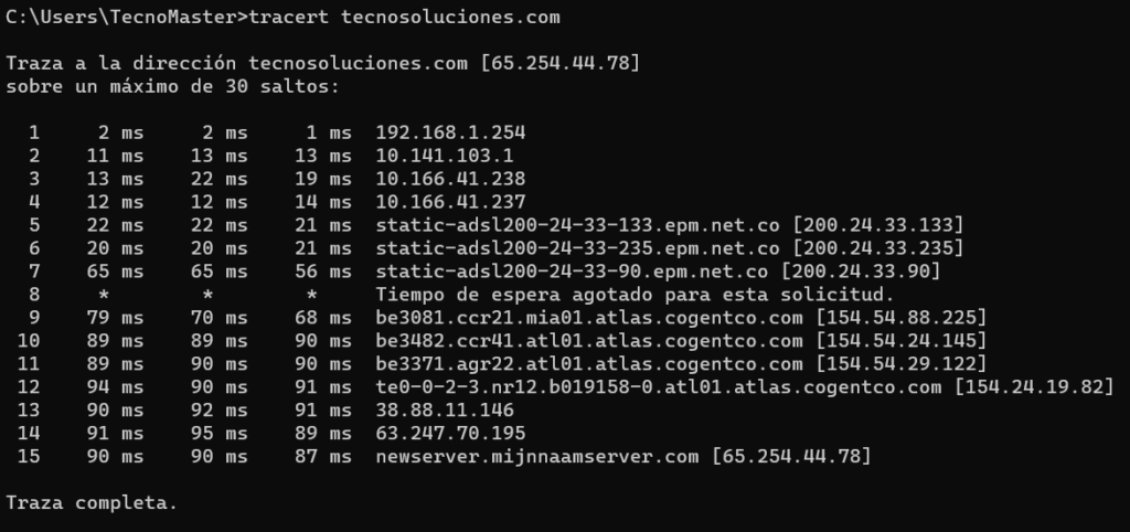 Ping and Traceroute Commands in Windows